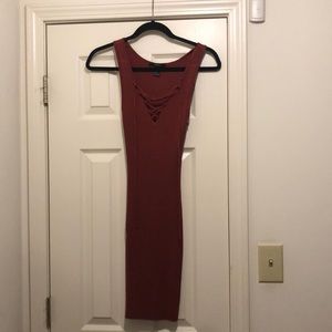 Forever 21 brown stretchy dress size L